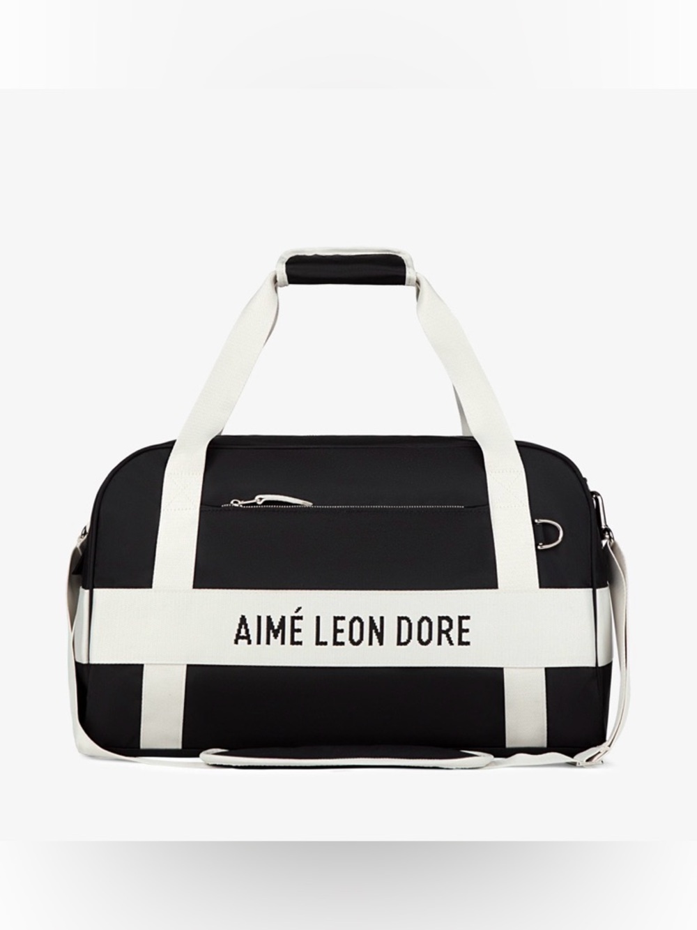 NWT Aime Leon Dore Black Nylon Gym Duffel Bag